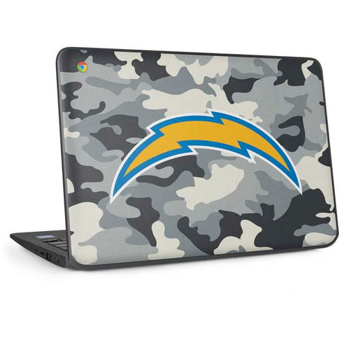 NFL Los Angeles Chargers Camo HP Chromebook Skin