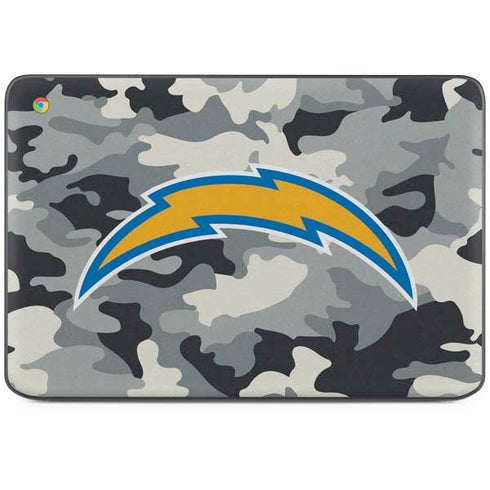 NFL Los Angeles Chargers Camo HP Chromebook Skin