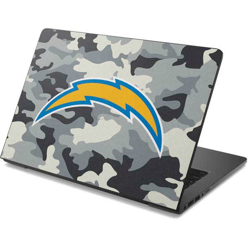 NFL Los Angeles Chargers Camo Dell Chromebook Skin