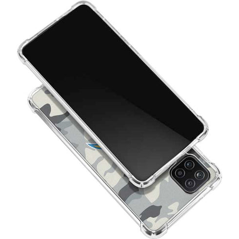 NFL Los Angeles Chargers Camo Galaxy A12 Clear Case