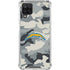 NFL Los Angeles Chargers Camo Galaxy A12 Clear Case