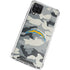 NFL Los Angeles Chargers Camo Galaxy A12 Clear Case