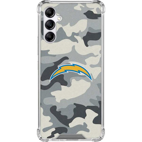 NFL Los Angeles Chargers Camo Galaxy A15 5G Clear Case