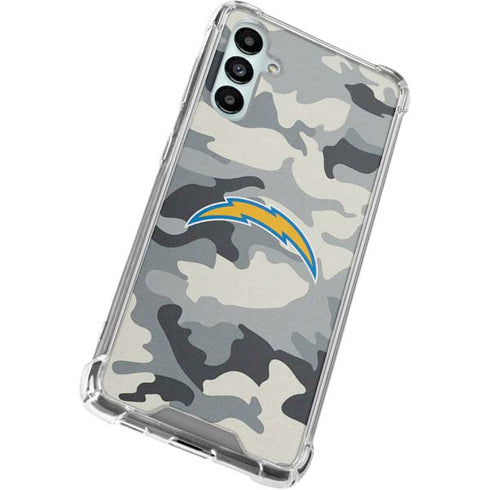 NFL Los Angeles Chargers Camo Galaxy A15 5G Clear Case