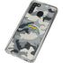NFL Los Angeles Chargers Camo Galaxy A21 Clear Case