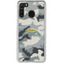 NFL Los Angeles Chargers Camo Galaxy A21 Clear Case