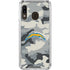 NFL Los Angeles Chargers Camo Galaxy A30 Clear Case