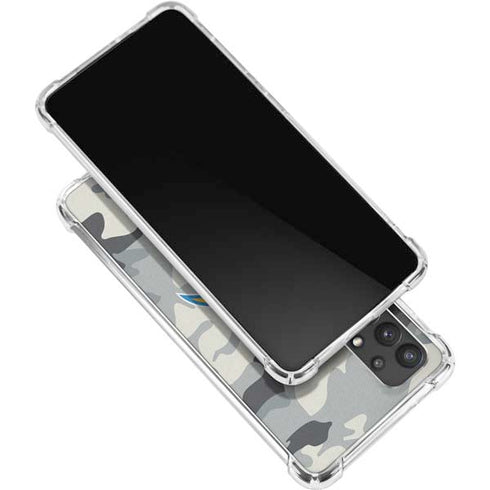 NFL Los Angeles Chargers Camo Galaxy A32 5G Clear Case