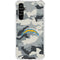 NFL Los Angeles Chargers Camo Galaxy A54 5G Clear Case