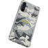 NFL Los Angeles Chargers Camo Galaxy A54 5G Clear Case