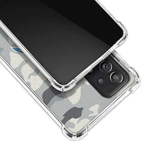 NFL Los Angeles Chargers Camo Galaxy A72 5G Clear Case