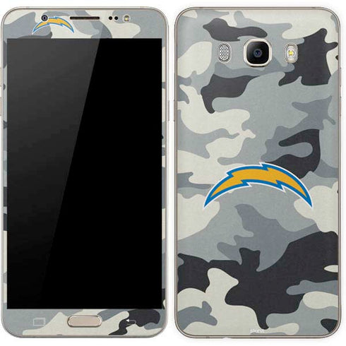 NFL Los Angeles Chargers Camo Galaxy J7 Skin