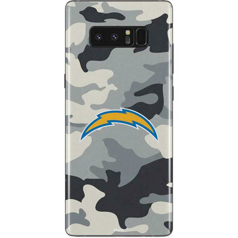 NFL Los Angeles Chargers Camo Galaxy Note 8 Skin