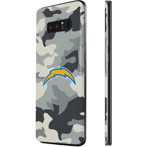 NFL Los Angeles Chargers Camo Galaxy Note 8 Skin
