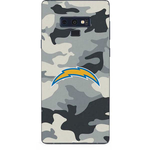 NFL Los Angeles Chargers Camo Galaxy Note 9 Skin