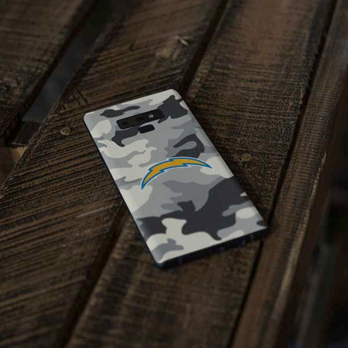 NFL Los Angeles Chargers Camo Galaxy Note 9 Skin