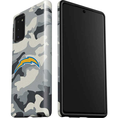 NFL Los Angeles Chargers Camo Galaxy Note20 5G Pro Case