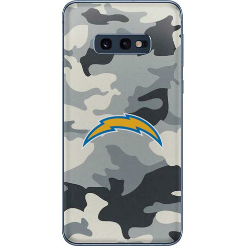 NFL Los Angeles Chargers Camo Galaxy S10e Skin