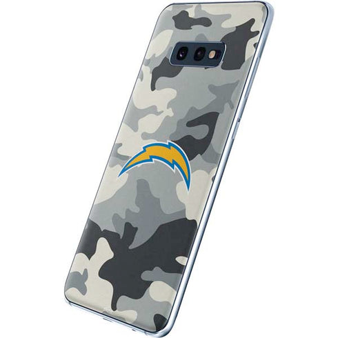 NFL Los Angeles Chargers Camo Galaxy S10e Skin
