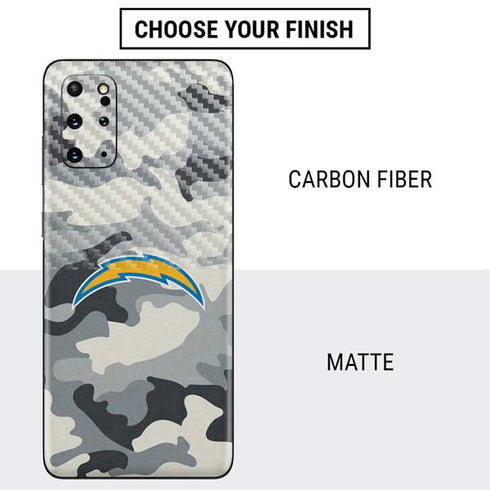 NFL Los Angeles Chargers Camo Galaxy S20 Plus Skin