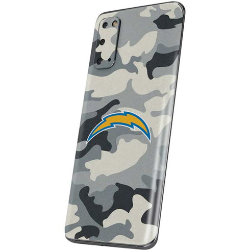 NFL Los Angeles Chargers Camo Galaxy S20 Skin
