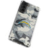 NFL Los Angeles Chargers Camo Galaxy S21 5G Clear Case