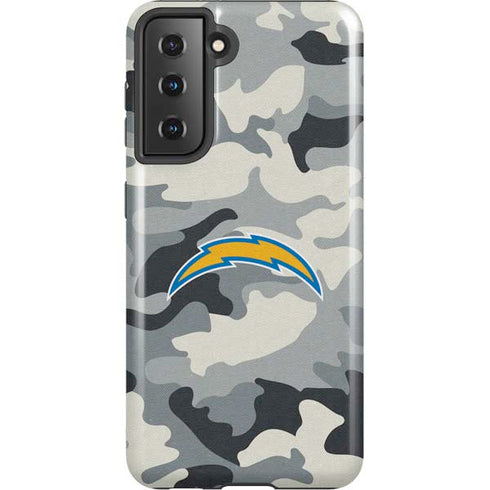 NFL Los Angeles Chargers Camo Galaxy S21 5G Pro Case
