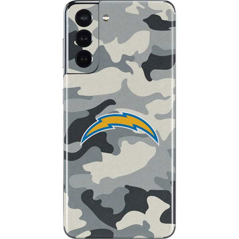 NFL Los Angeles Chargers Camo Galaxy S21 5G Skin