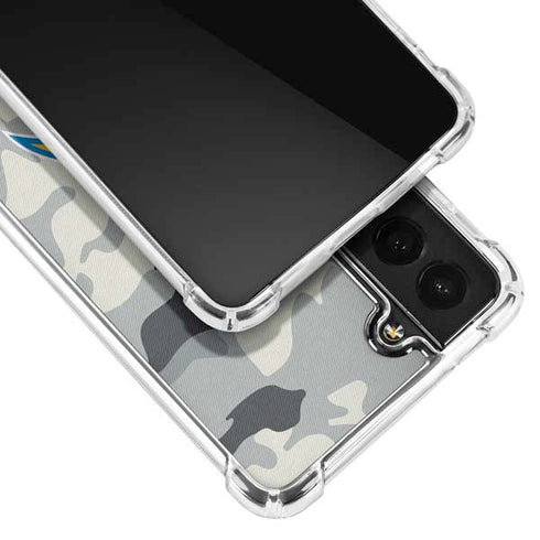 NFL Los Angeles Chargers Camo Galaxy S21 FE Clear Case