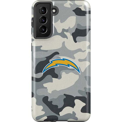 NFL Los Angeles Chargers Camo Galaxy S21 Plus 5G Pro Case