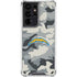NFL Los Angeles Chargers Camo Galaxy S21 Ultra 5G Clear Case