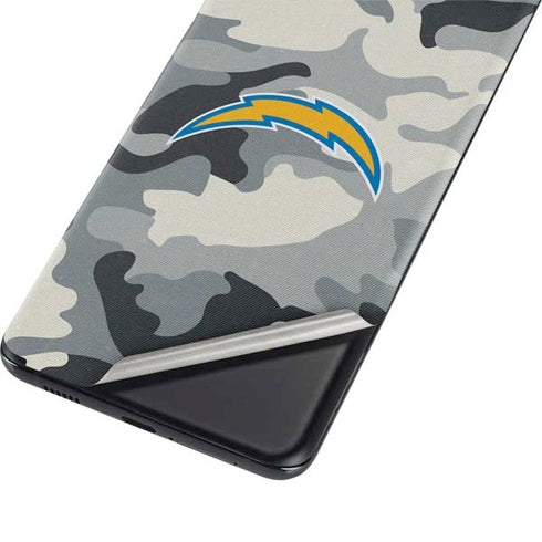 NFL Los Angeles Chargers Camo Galaxy S21 Ultra 5G Skin