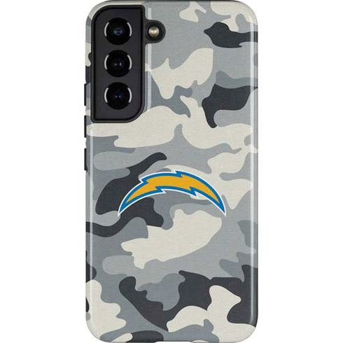 NFL Los Angeles Chargers Camo Galaxy S22 Pro Case