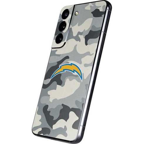 NFL Los Angeles Chargers Camo Galaxy S22 Skin