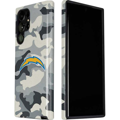 NFL Los Angeles Chargers Camo Galaxy S22 Ultra Pro Case