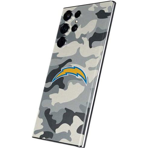 NFL Los Angeles Chargers Camo Galaxy S22 Ultra Skin