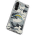 NFL Los Angeles Chargers Camo Galaxy S23 Clear Case