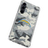 NFL Los Angeles Chargers Camo Galaxy S23 FE Clear Case