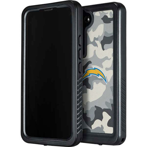 NFL Los Angeles Chargers Camo Galaxy S23 Plus Waterproof Case