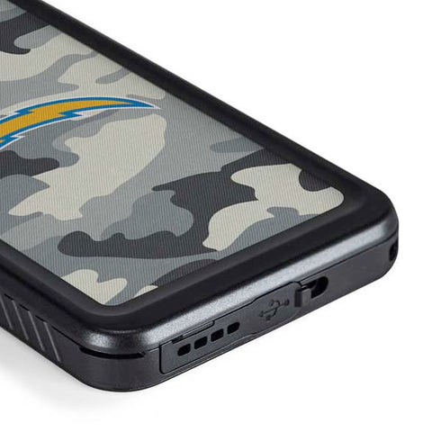 NFL Los Angeles Chargers Camo Galaxy S23 Plus Waterproof Case