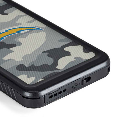 NFL Los Angeles Chargers Camo Galaxy S23 Waterproof Case