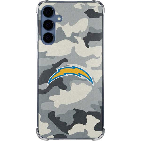 NFL Los Angeles Chargers Camo Galaxy S24 Clear Case
