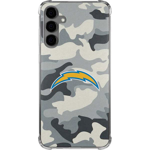 NFL Los Angeles Chargers Camo Galaxy S24 Plus Clear Case