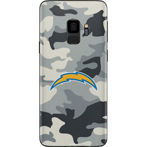NFL Los Angeles Chargers Camo Galaxy S9 Skin