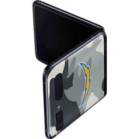 NFL Los Angeles Chargers Camo Galaxy Z Flip Skin