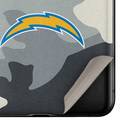 NFL Los Angeles Chargers Camo Galaxy Z Flip Skin