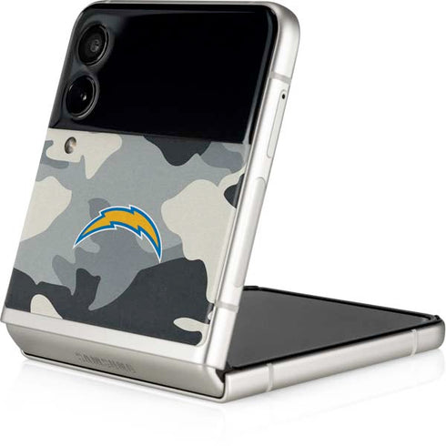 NFL Los Angeles Chargers Camo Galaxy Z Flip3 5G Skin