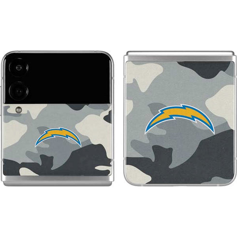NFL Los Angeles Chargers Camo Galaxy Z Flip4 5G Skin