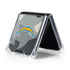 NFL Los Angeles Chargers Camo Galaxy Z Flip5 5G Clear Case