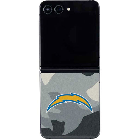 NFL Los Angeles Chargers Camo Galaxy Z Flip5 5G Skin